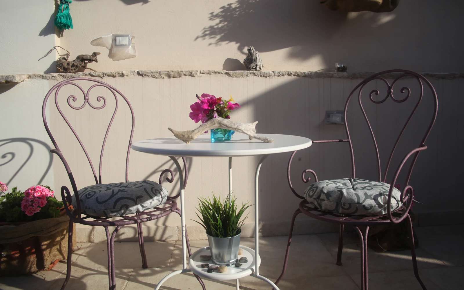 Un angolo della terrazza del 3 Archi B&B